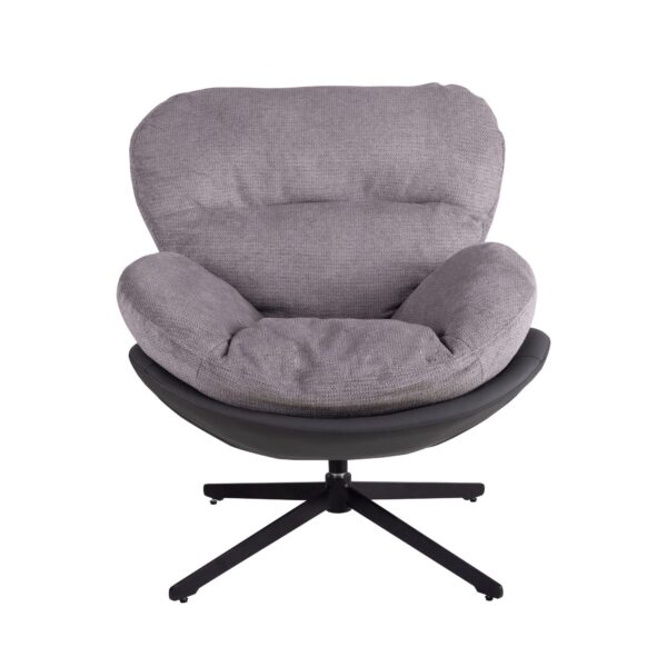light-gray-dark-faux-leather-360-swivel-accent-chair-front-view