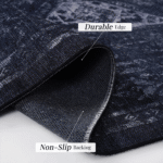 loom-luxe-5×8-black-gray-washable-rug-details