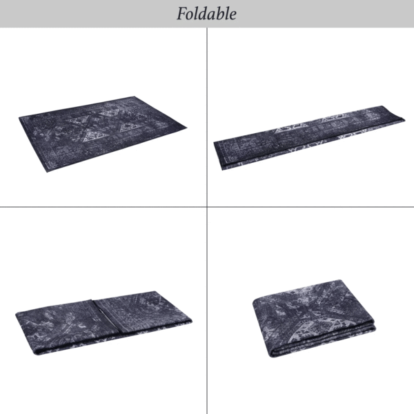 loom-luxe-5×8-black-gray-washable-rug-foldable