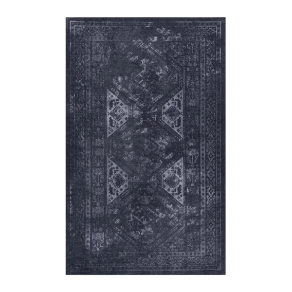 loom-luxe-5×8-black-gray-washable-rug-isolated