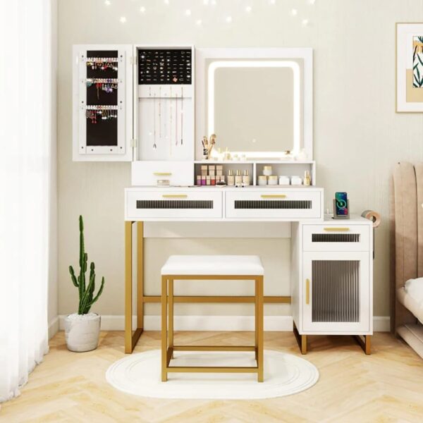 makeup-vanity-desk-lighted-mirror-charging-in-room
