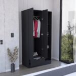 memphis-black-double-door-wardrobe-bedroom-setting