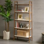 mid-century-5-shelf-bookcase-in-living-room