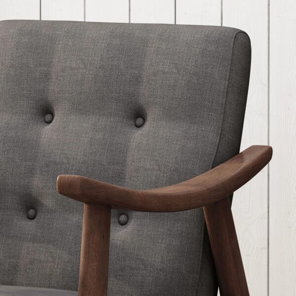 mid-century-dark-gray-tufted-accent-chair-back-detail