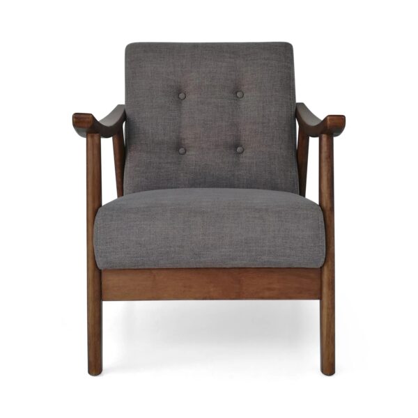 mid-century-dark-gray-tufted-accent-chair-front-view