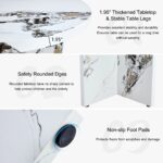 modern-42-inch-round-white-dining-table-details