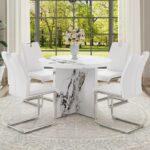 modern-42-inch-round-white-dining-table-in-room