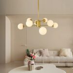 modern-8-light-gold-globe-branching-chandelier-angle
