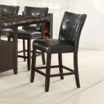 modern-black-faux-leather-counter-height-chairs-at-table