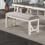 modern-farmhouse-white-gray-dining-bench-at-table