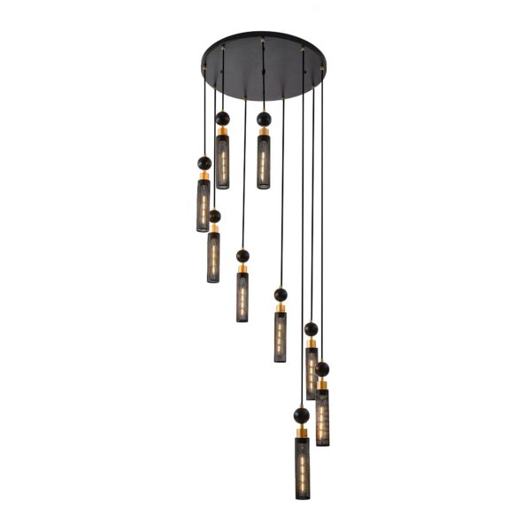 modern-industrial-9-light-black-gold-pendant-chandelier-angle