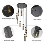 modern-industrial-9-light-black-gold-pendant-chandelier-details
