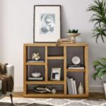 modern-natural-wood-7-cube-bookcase-in-living-room