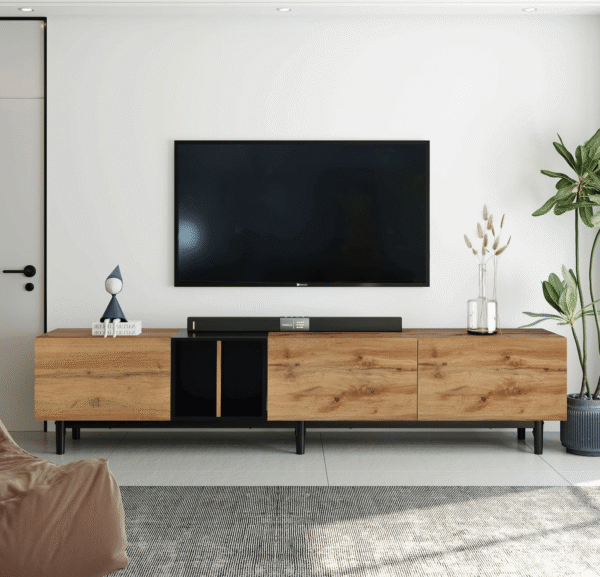 modern-natural-wood-80-inch-tv-stand-in-living-room