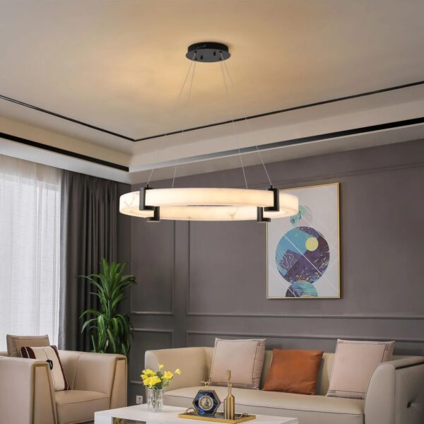 modern-round-led-pendant-light-marble-decor-living