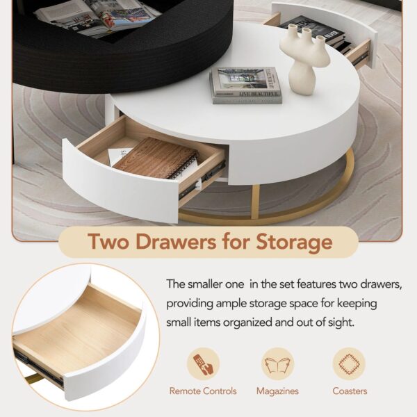 modern-round-lift-top-nesting-coffee-tables-two-drawers