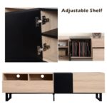 modern-wood-tv-stand-drop-down-door-adjustable-shelf
