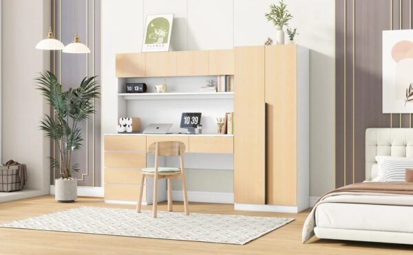 natural-wood-wardrobe-built-in-desk-in-room