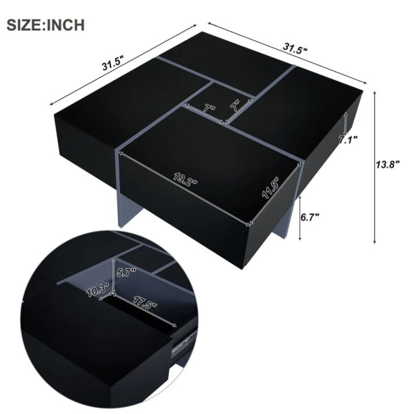 on-trend-extendable-square-black-coffee-table-dimensions