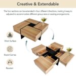 on-trend-extendable-square-brown-coffee-table-creative-extendable