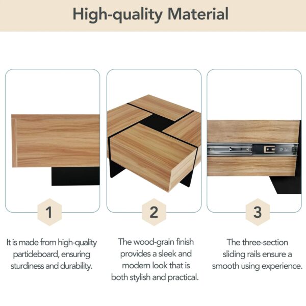 on-trend-extendable-square-brown-coffee-table-high-quality-material