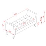 orange-velvet-bed-bench-dimensions