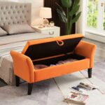 orange-velvet-bed-bench-open-storage
