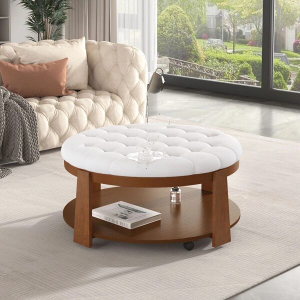 round-button-tufted-ottoman-coffee-table-room-setting