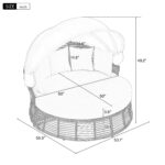 round-wicker-outdoor-daybed-dimensions