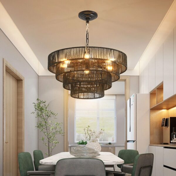 rustic-4-tier-black-hemp-rope-chandelier-room-views