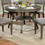 rustic-gray-solid-wood-round-dining-table-with-chairs