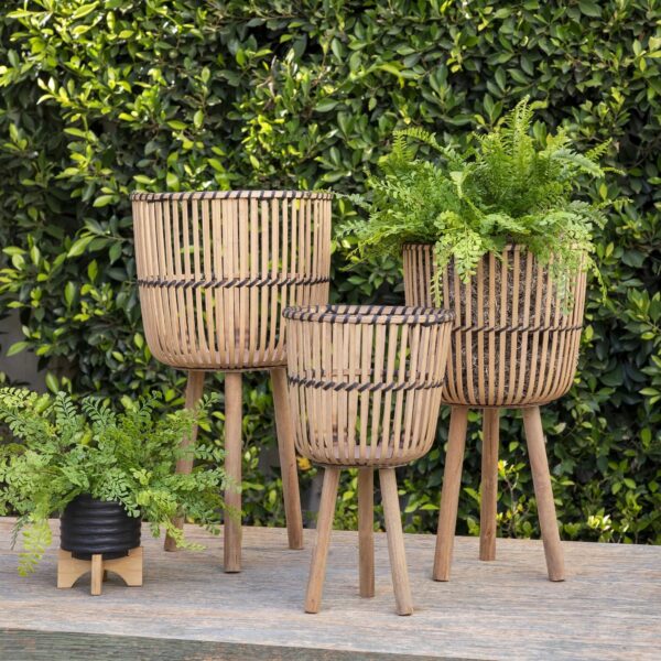 set-3-natural-bamboo-footed-planters-outdoor