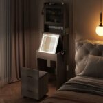 small-gray-vanity-desk-flip-top-led-mirror-dimensions