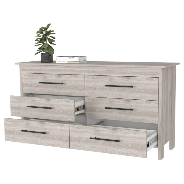 southington-light-gray-6-drawer-dresser-drawer-open