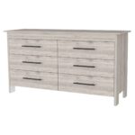 southington-light-gray-6-drawer-dresser-front