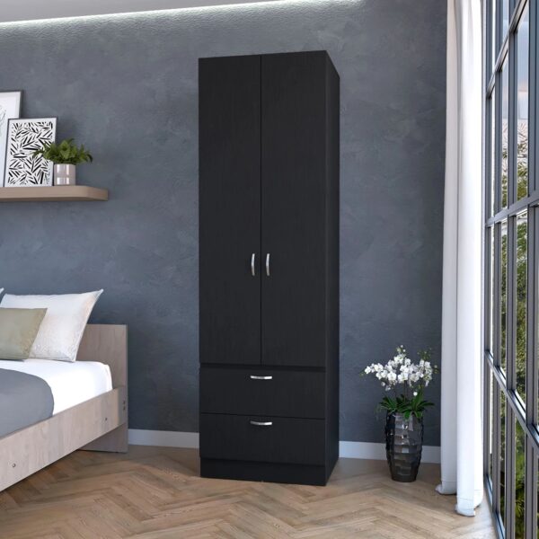 tall-black-2-door-wardrobe-in-room