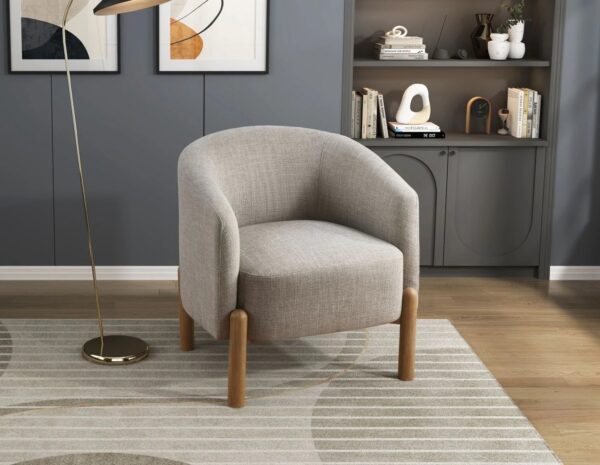 taupe-contemporary-barrel-accent-chair-room-front