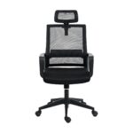 techni-mobili-black-ergonomic-mesh-chair-front-view