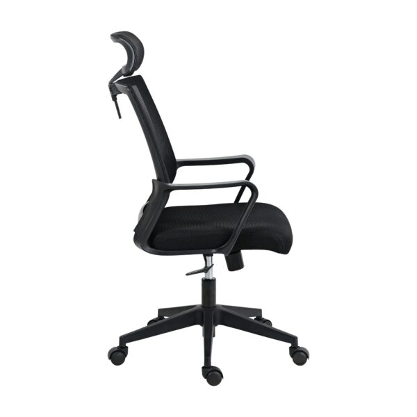 techni-mobili-black-ergonomic-mesh-chair-side-view