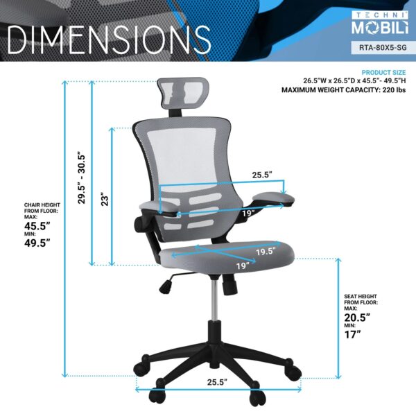 techni-mobili-silver-gray-mesh-high-back-chair-dimensions