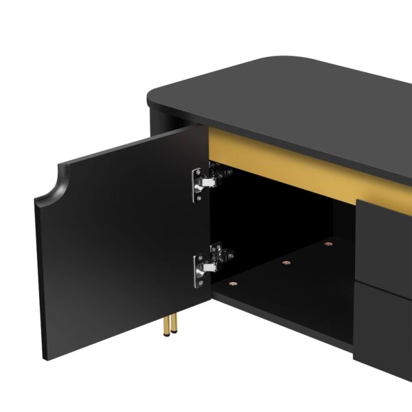 u-can-black-gold-tv-stand-cabinet-detail