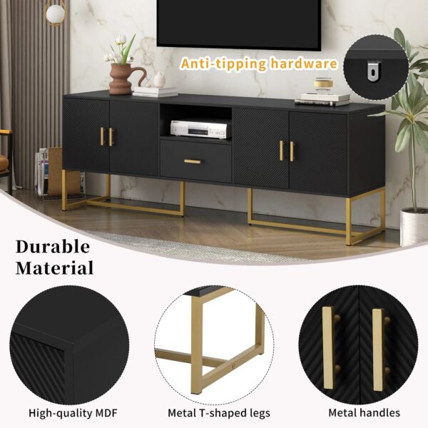 u-can-modern-black-gold-tv-stand-durable-materials