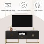 u-can-modern-black-gold-tv-stand-features