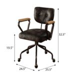 vintage-black-leather-swivel-office-chair-dimensions