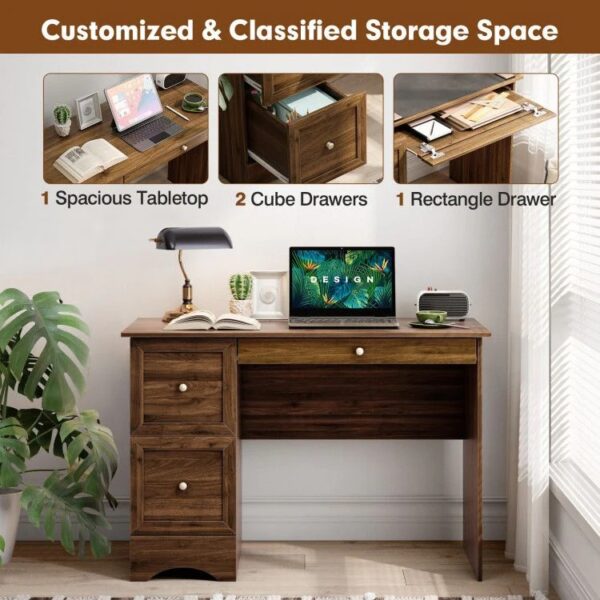 vintage-wooden-computer-desk-3-drawers-storage-detail