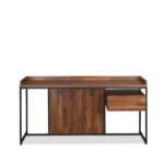 walnut-black-1-drawer-writing-desk-angled-top