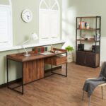 walnut-black-1-drawer-writing-desk-in-room