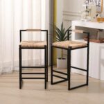 water-hyacinth-woven-counter-height-bar-stools-at-counter