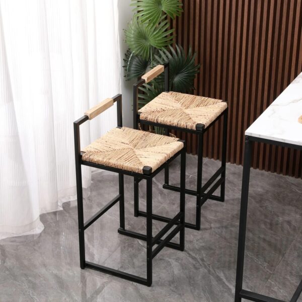 water-hyacinth-woven-counter-height-bar-stools-in-room