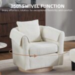 white-chenille-swivel-accent-chair-360-swivel-function